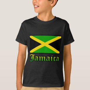 Camiseta Bandera, negro, verde y amarillo de Jamaica