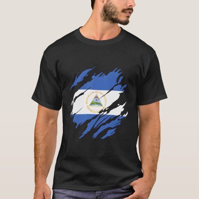 Camiseta Bandera nicaragüense (Anverso)