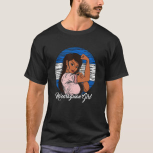 Camiseta Bandera nicaragüense Chica nicaragüense