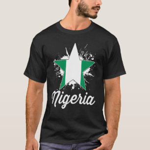 Camiseta Bandera nigeriana patriótica vintage