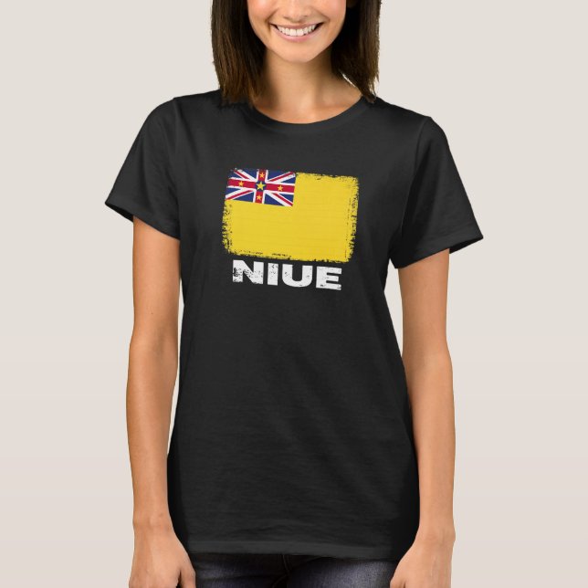 Camiseta Bandera Niue apoya a las mujeres de Niue (Anverso)