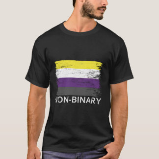 Camiseta Bandera No Binaria Conciencia de Género Queer Flui
