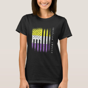 Camiseta Bandera No binaria Enby Genderqueer No Binario