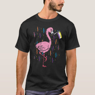 Camiseta Bandera No Binaria Flamingo Lgbt Orgullo Mes Nb Al