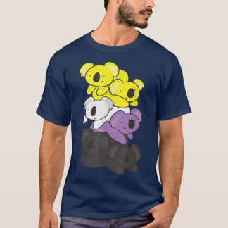 Camiseta Bandera no binaria Orgullo no binario LGBTQ Koala
