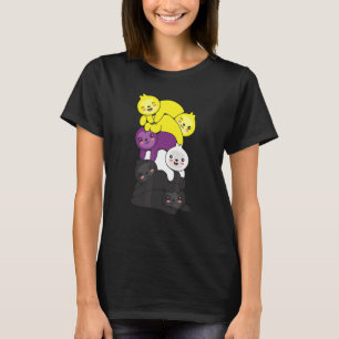 Camiseta Bandera no binaria Orgullo no binario Lgbtq Sloth