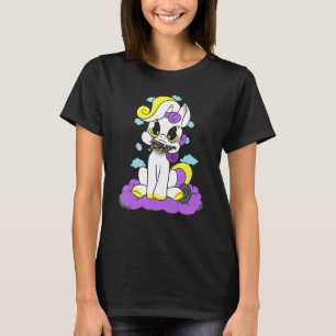 Camiseta Bandera no binaria Orgullo unicornio