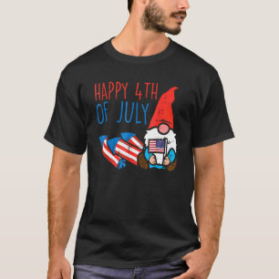 Camiseta Bandera Nordic Gnome Ee.Uu. Feliz 4 De Julio Garde