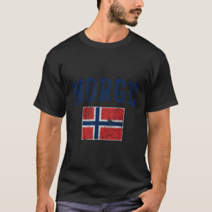 Camiseta Bandera nórdica Noruega Familia Noruega de amor do