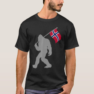 Camiseta Bandera Norge O Noruega En Bandera De Noruega