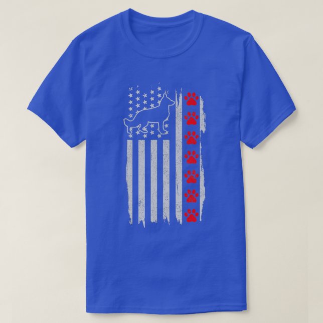 Camiseta Bandera Norteamericana Alemana 4 De Julio Patrioti (Diseño del anverso)