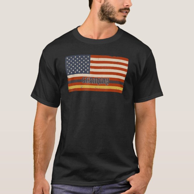 Camiseta Bandera Norteamericana Alemana Ee. Uu. (Anverso)