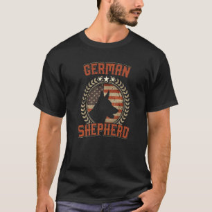 Camiseta Bandera Norteamericana Alemana Ee. Uu. Perro Patri