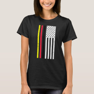 Camiseta Bandera Norteamericana Alemana Tee Y Bandera Estad