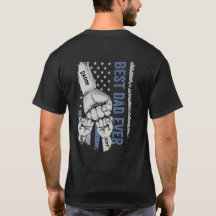 Bandera norteamericana azul mejor papá jamás