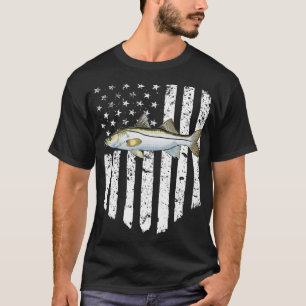 Camiseta Bandera Norteamericana Blanca Negra Snook 4 De Jul