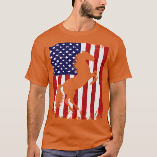 Camiseta Bandera norteamericana de caballo Estados Unidos 4