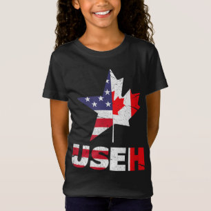 Camiseta Bandera norteamericana de Canadá de Estados Unidos