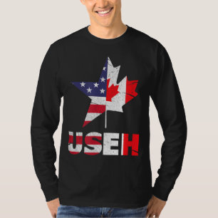 Camiseta Bandera norteamericana de Canadá de Estados Unidos