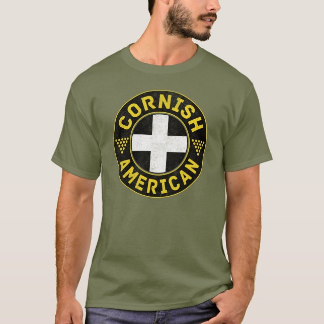 Camiseta Bandera norteamericana de Cornish (Anverso)