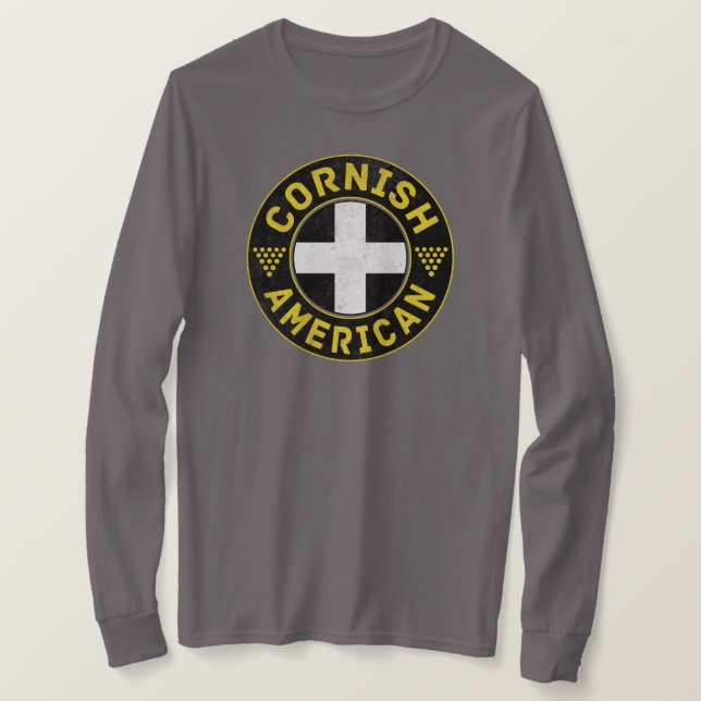 Camiseta Bandera norteamericana de Cornish (Anverso del diseño)