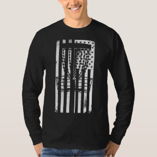 Camiseta Bandera norteamericana de disco patriótico con pro