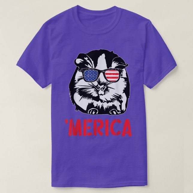 Camiseta Bandera norteamericana de Merica Guinea el 4 de ju (Diseño del anverso)