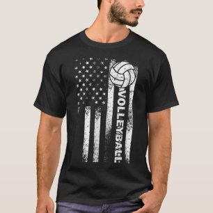 Camiseta Bandera norteamericana de voleibol Fun EEUU Patrió