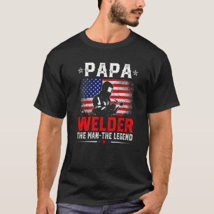Camiseta Bandera Norteamericana Dolorosa Papa Welder La Ley