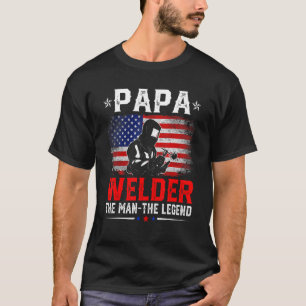 Camiseta Bandera Norteamericana Dolorosa Papa Welder La Ley