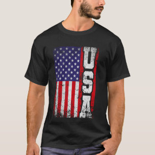 Camiseta Bandera Norteamericana En Peligro El 4 De Julio Es
