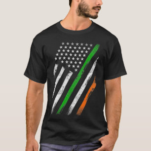 Camiseta Bandera Norteamericana Irlandesa Bandera Lucky St