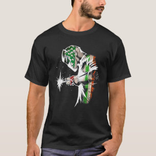 Camiseta Bandera Norteamericana Irlandesa Dando La Bienveni