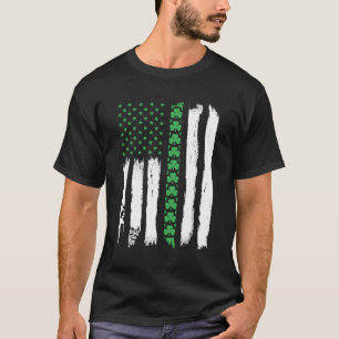 Camiseta Bandera Norteamericana Irlandesa Día De San Patric