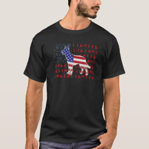 Camiseta Bandera Norteamericana Kelpie Australiana 4 De Jul