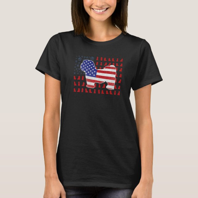 Camiseta Bandera Norteamericana Manchester Terrier 4 De Jul (Anverso)