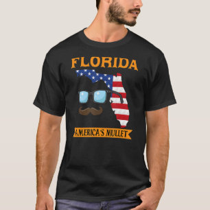 Camiseta Bandera norteamericana mulata de Florida