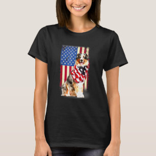 Camiseta Bandera Norteamericana Pastora Australiana De Ee.U