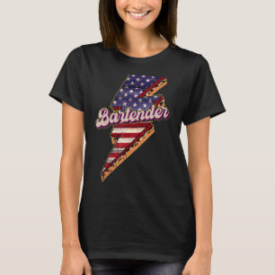 Camiseta Bandera Norteamericana Patriótica Lightning 4 De