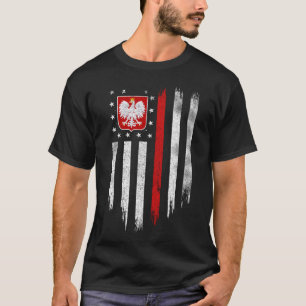 Camiseta Bandera Norteamericana Polaca Combo Polonia Usa Po