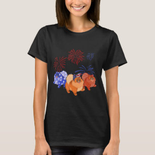 Camiseta Bandera Norteamericana Pomerania Azul Blanco Rojo