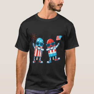 Camiseta Bandera Norteamericana Popsicle 4 De Julio