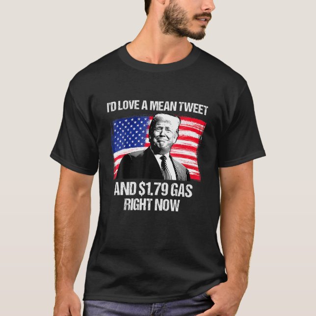Camiseta Bandera Norteamericana Pro Trump: Tweet Y Ri De Ga (Anverso)