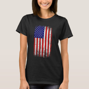 Camiseta Bandera Norteamericana Retro 4 De Julio Familia Ad