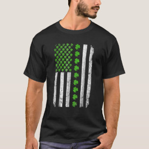 Camiseta Bandera norteamericana retro en peligro St Patri
