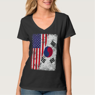 Camiseta Bandera Norteamericana Retro Patriótico
