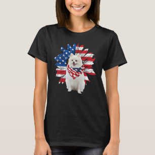 Camiseta Bandera Norteamericana Sunflower Pomerania 4 De Ju