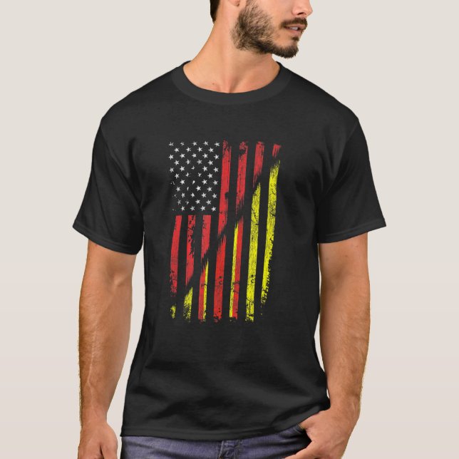 Camiseta Bandera Norteamericana Vietnamita Estilo Retro Usa (Anverso)