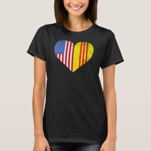 Camiseta Bandera Norteamericana Vietnamita Usa Bandera De V