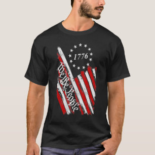 Camiseta Bandera Norteamericana Vintage 1776 We The People 